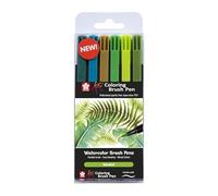 Sakura Feutres à pointe pinceau Koi Coloring Brush Pen – Couleurs botaniques – 6 feutres