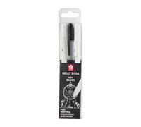 SAKURA Stylos gel Gelly Roll Basic - Encre lisse, ultra-couvrante - 3 couleurs (clair, noir, blanc)