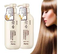 Sakura Shampooing et après-shampoing japonais pour la croissance des cheveux avec acides aminés pour épaissir et lisser les cheveux nourris - Parfum Sakura du soir