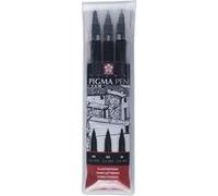 SAKURA Stylo feutre PIGMA PEN, étui de 3, noir