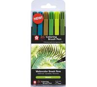 Sakura Koi-Color Pinselset-Botanik-6-teilig, Nylon, Botanisch, 6er-Set