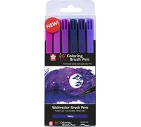 SAKURA Stylo pinceau Koi Coloring Brush Pen "Galaxy" 6 couleurs