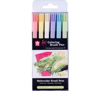 SAKURA Stylo pinceau Koi Colouring Brush Pen "Pastel" Set de 6 pièces