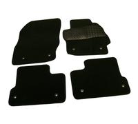 Sakura Tapis de voiture avec clips et repose-pieds en caoutchouc pour 3 Modèles de 2010 à 2013 - Noir