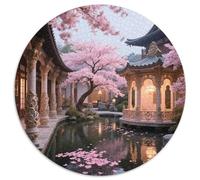 Sakura Town Puzzle 1000 Pièces Educa Jouet en Bois Cadeau Unique De l'art De La Décoration Scenery Jeu Éducatif Challenge Toy pour Adultes Et Enfants À Partir De 12 Ans 1000pcs (67.5x67.5cm)