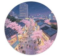 Sakura Town Puzzle 1000 Pièces Educa Jouet en Bois Divertissement Créatif Décoration Intérieure Scenery Jeu Éducatif Challenge Toy pour Adultes Et Enfants À Partir De 12 Ans 1000pcs (67.5x67.5cm)