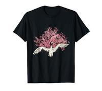 Sakura Tree Grue oiseau fleur de cerisier japonaise T-Shirt