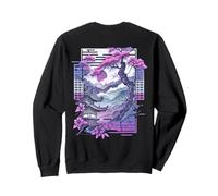 Sakura Vaporwave Backprint Japan Streetwear Art Sweatshirt