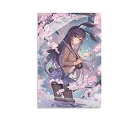Sakurajima Mai Anime Poster Seishun Buta Yarō Wa Bunny Girl-senpai No Yume 6 Impression sur toile à suspendre Idée cadeau Décoration d'intérieur 60 x 90 cm