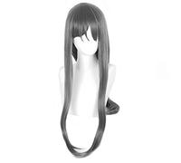 Sakurajima Mai Perruque Anime Seishun Buta Yarou Wa Lapin Fille Senpai No Yume Wo Minai Cosplay Synthétique Femmes Longue Gris Perruque De Cheveux De Fête
