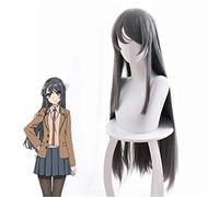 Sakurajima Mai perruque Cosplay Seishun Buta Yarou Wa lapin fille Senpai No Yume Wo Minai Long gris résistant à la chaleur Costume de cheveux perruques