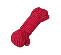 SAKURRDD Ficelle de Jute Rouge Naturelle for Bricolage, travaux manuels, Jardinage, 6 mm x 20 m (0,24" x 65 pi)/546