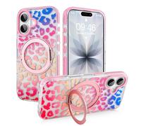 SAKUULO Coque magnétique pour iPhone 17 (6,1") - avec anneau torique magnétique invisible, coque de téléphone transparente, protection antichoc de qualité militaire contre les chutes | Design élégant