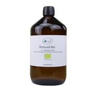 Sala Huile de ricin pressée à froid bio 1 l 1000 ml Bouteille en verre