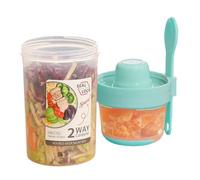 Salad Shaker Cup, Keep Fit Salad, Meal Shaker Cup, with Lids and, Fork