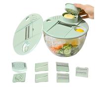 Salad Spinner And Slicer Multifunctional, - Kitchen, Dryer, Colander, Dryer