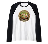 Salade méditerranéenne Grecque Illustration Foodie Design Manche Raglan