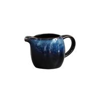 Salade Pichet à lait créatif en céramique avec poignée multicolore, for la maison, le restaurant, pot d'assaisonnement, saucière, 80 ml Lait(Blue)