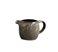 Salade Pichet à lait créatif en céramique avec poignée multicolore, for la maison, le restaurant, pot d'assaisonnement, saucière, 80 ml Lait(Grigio)