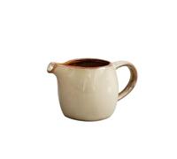 Salade Pichet à lait créatif en céramique avec poignée multicolore, for la maison, le restaurant, pot d'assaisonnement, saucière, 80 ml Lait(Bruin)