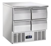 Saladette 4 tiroirs GN 1/1
