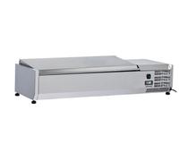 Saladette à poser GN 1/3 + 1 GN 1/2 avec couvercle