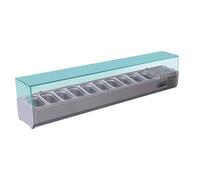 Saladette à Poser - POLAR REFRIGERATION - Bacs GN 1/4 - 120cm à 200cm - Gris
