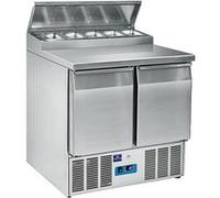 Saladette Avec 2 Portes GN 1/1, 5X GN 1/6 H 150 mm, 0°/+8°C Mastro