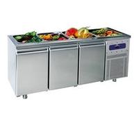 Saladette Avec 3 Portes GN 1/1, 5X GN 1/1 H 150 mm, 2°/+8°C Mastro