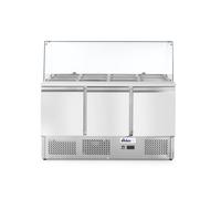 Saladette avec vitrine réfrigérée en verre Arktic - Hendi HENDI