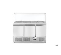 Saladette avec vitrine réfrigérée en verre Arktic - Hendi - l1365- L1- P700- h1300- Inox l1365- L1- P700- h1300- Inox