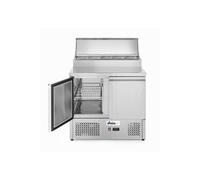 Saladette avec vitrine réfrigérée GN surélevée