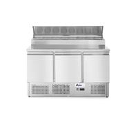 Saladette avec vitrine réfrigérée GN surélevée