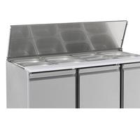 CombiSteel Saladette compacte - 3 portes R600aRvs Aisi 2013 PortesPleine