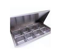 Saladette de Préparation à Pizza 2 Portes 9 Bacs GN1/3