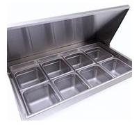 Saladette de Préparation à Pizza 2 Portes 9 Bacs GN1/3 Atosa