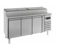Saladette Inox - 3 Portes - 8x GN1/3 - 1795x700x1085(h)mm