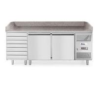 Saladette pizza avec 2 portes et 7 tiroirs Arktic