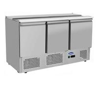 Saladette Pizza Réfrigérée Positive 3 Portes - 4 GN 1/1 - Atosa - R600aAcier inoxydable3 Portes1365Pleine