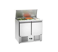 Saladette Réfrigérée 2 Portes avec Couvercle 900T2