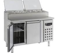 Saladette réfrigérée 2 portes avec couvercle