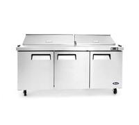 Saladette Réfrigérée 3 Portes 600 L - 18 Bacs GN 1/6 - Atosa