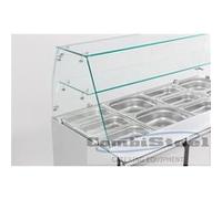 Saladette réfrigérée 4 GN 1/1 Vitrine en verre 3 portes Combisteel NC G