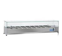 Saladette Réfrigérée 7X GN 1/3 + 1X GN 1/2 H 150 mm , +2°/+8°C - Mastro