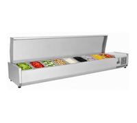 Saladette réfrigérée à ingrédients - PESAGE MB - 2000 mm - 9 GN 1/3 - Inox AISI 201 - 0/+10°C