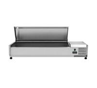 Saladette Réfrigérée à Poser Couvercle Inox - 6 x GN 1/4