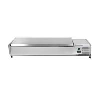 Saladette Réfrigérée à Poser Couvercle Inox - 7 x GN 1/4