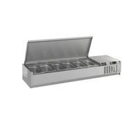 Saladette Réfrigérée A Poser - Inox - Bacs GN 1/3 - Combisteel 1500 mm - 6 x GN 1/3