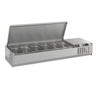 Saladette Réfrigérée à Poser Pour Pizza Couvercle Inox Bacs GN 1/4 Combisteel 3 G