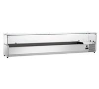 Saladette Réfrigérée à Poser Vitrée Bac GN 1/4